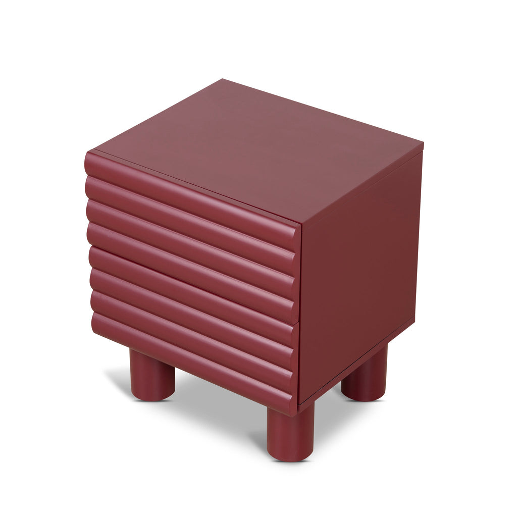 48cm Bedside Table - Red