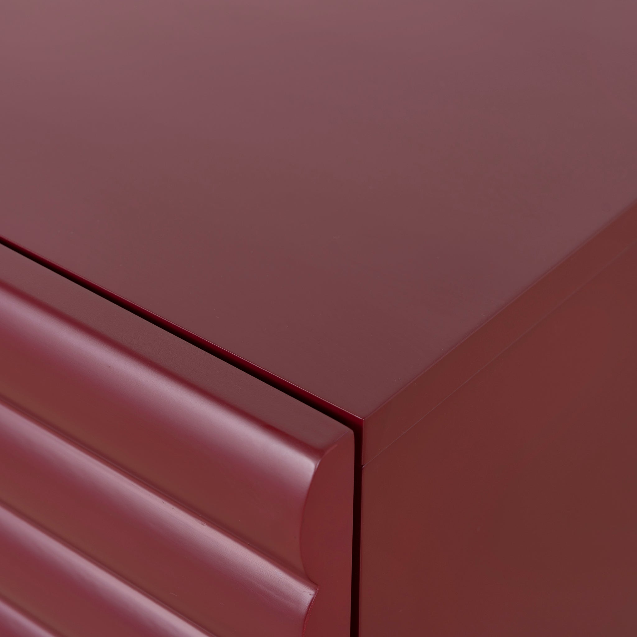 48cm Bedside Table - Red