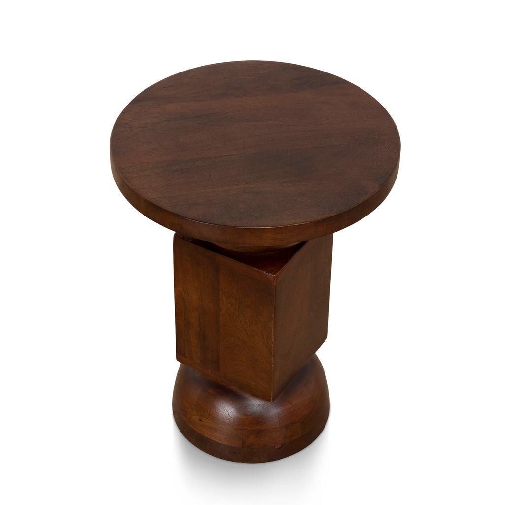 35cm Capri Side Table - Walnut
