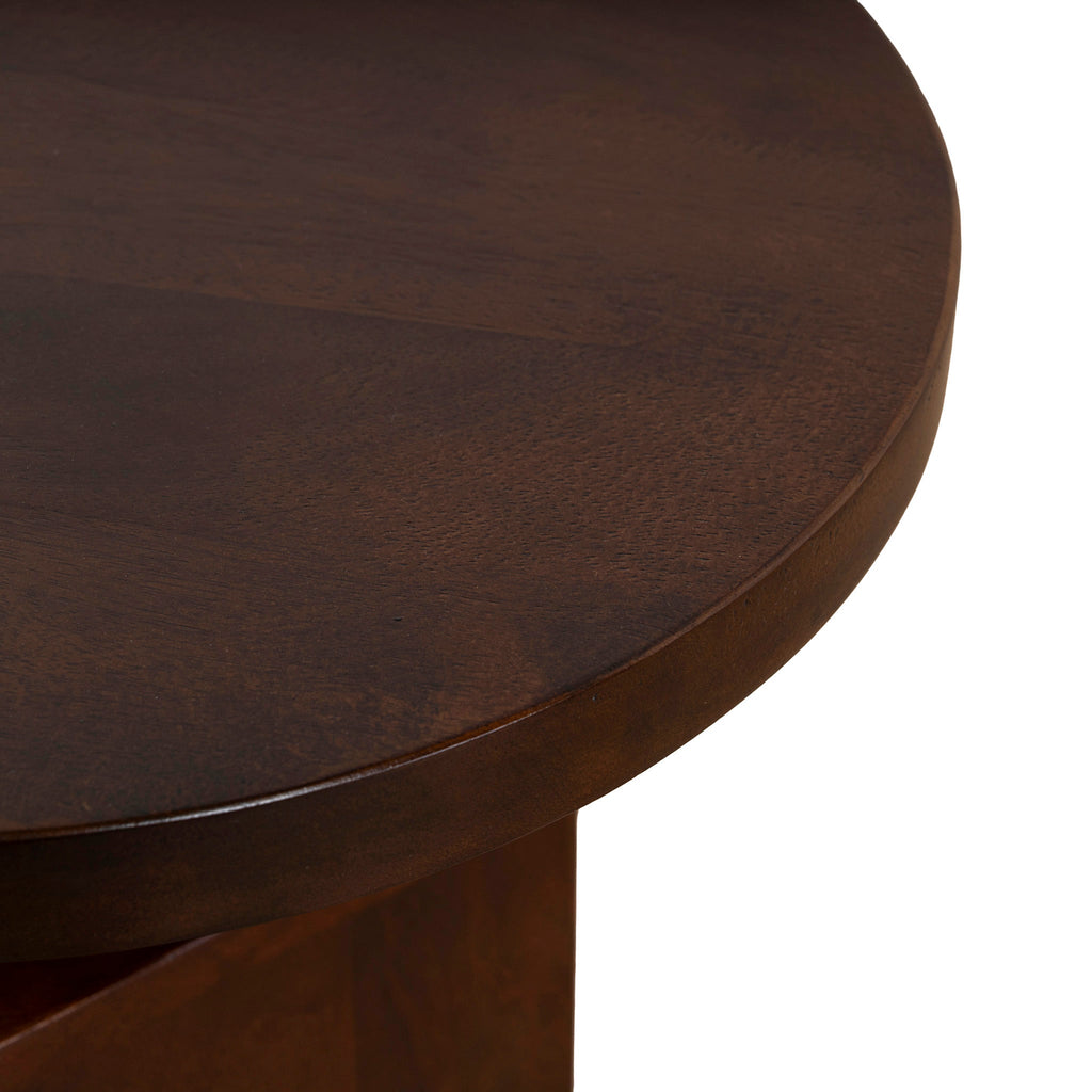 35cm Capri Side Table - Walnut