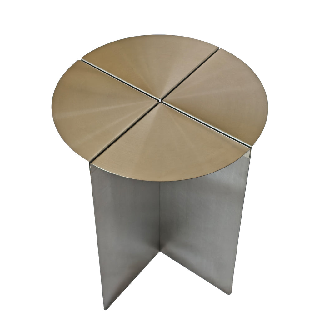 38cm Round Capri Side Table - Stainless Steel