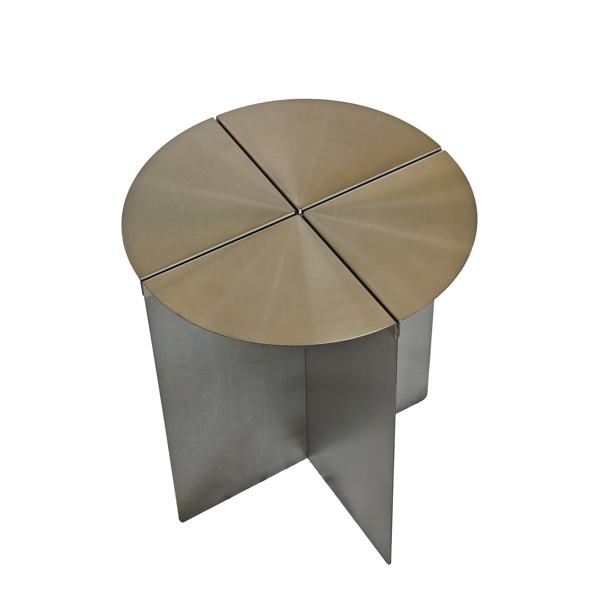 38cm Round Capri Side Table - Stainless Steel