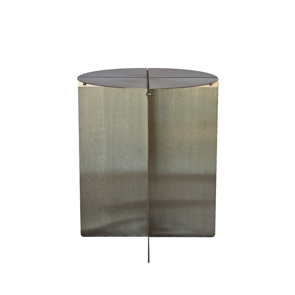 38cm Round Capri Side Table - Stainless Steel