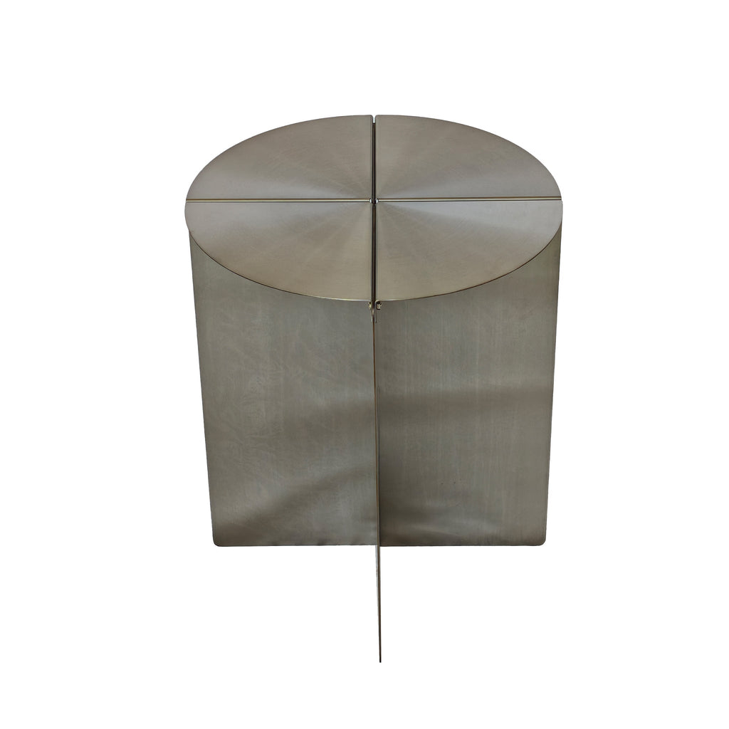 38cm Round Capri Side Table - Stainless Steel