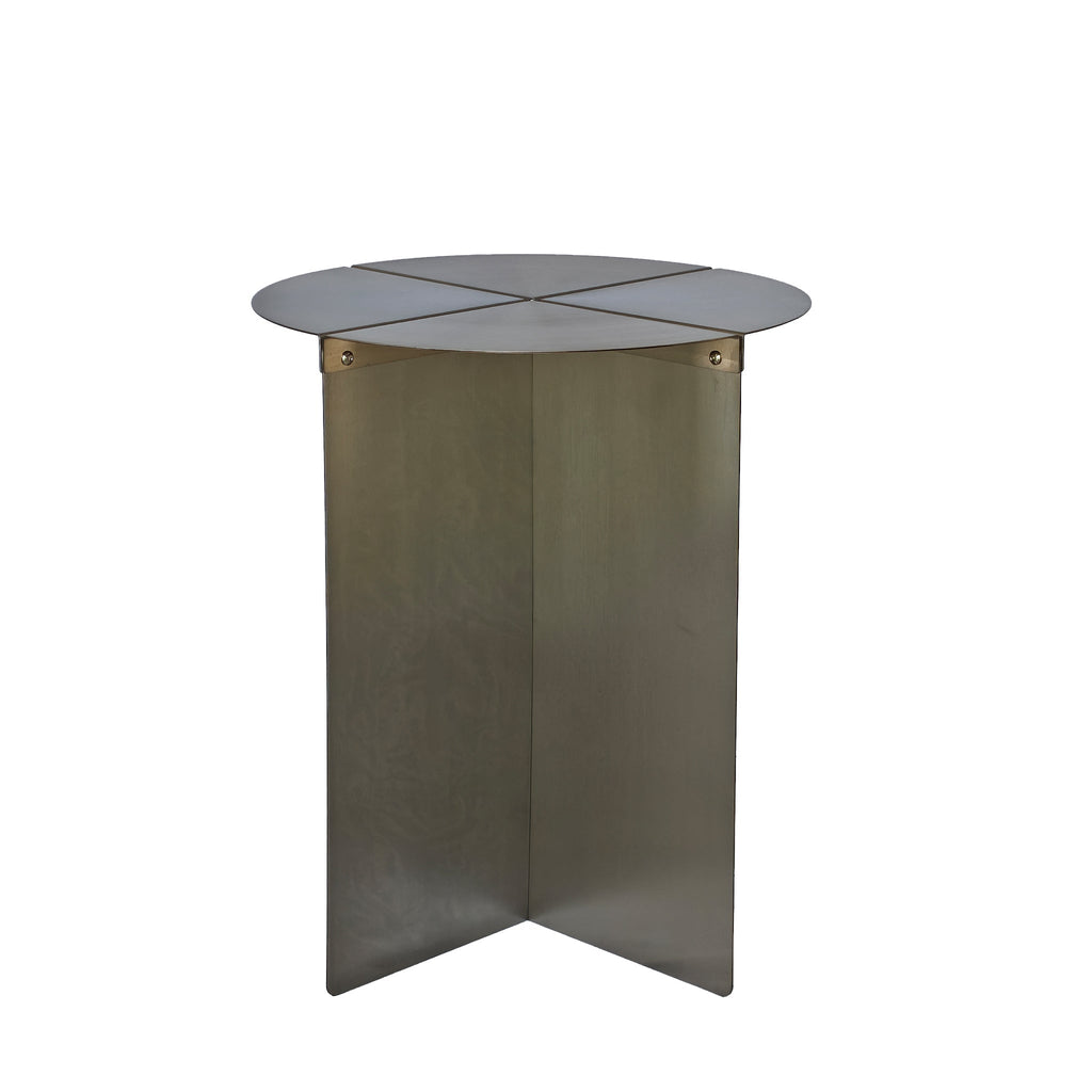 38cm Round Capri Side Table - Stainless Steel