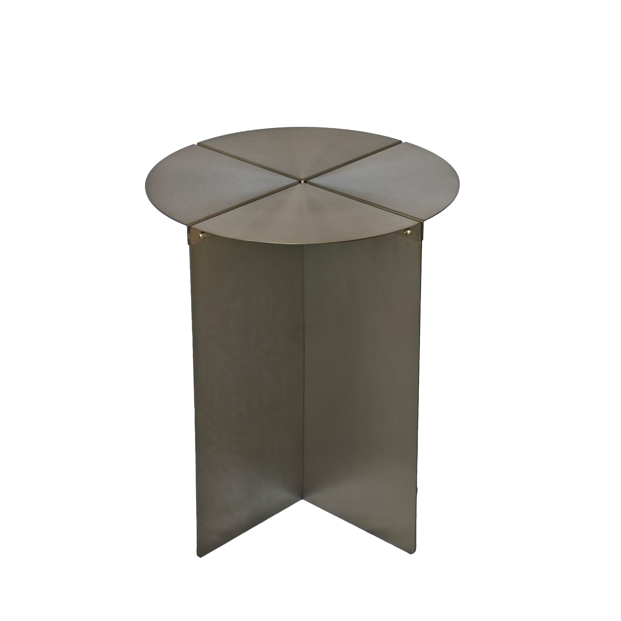 38cm Round Capri Side Table - Stainless Steel
