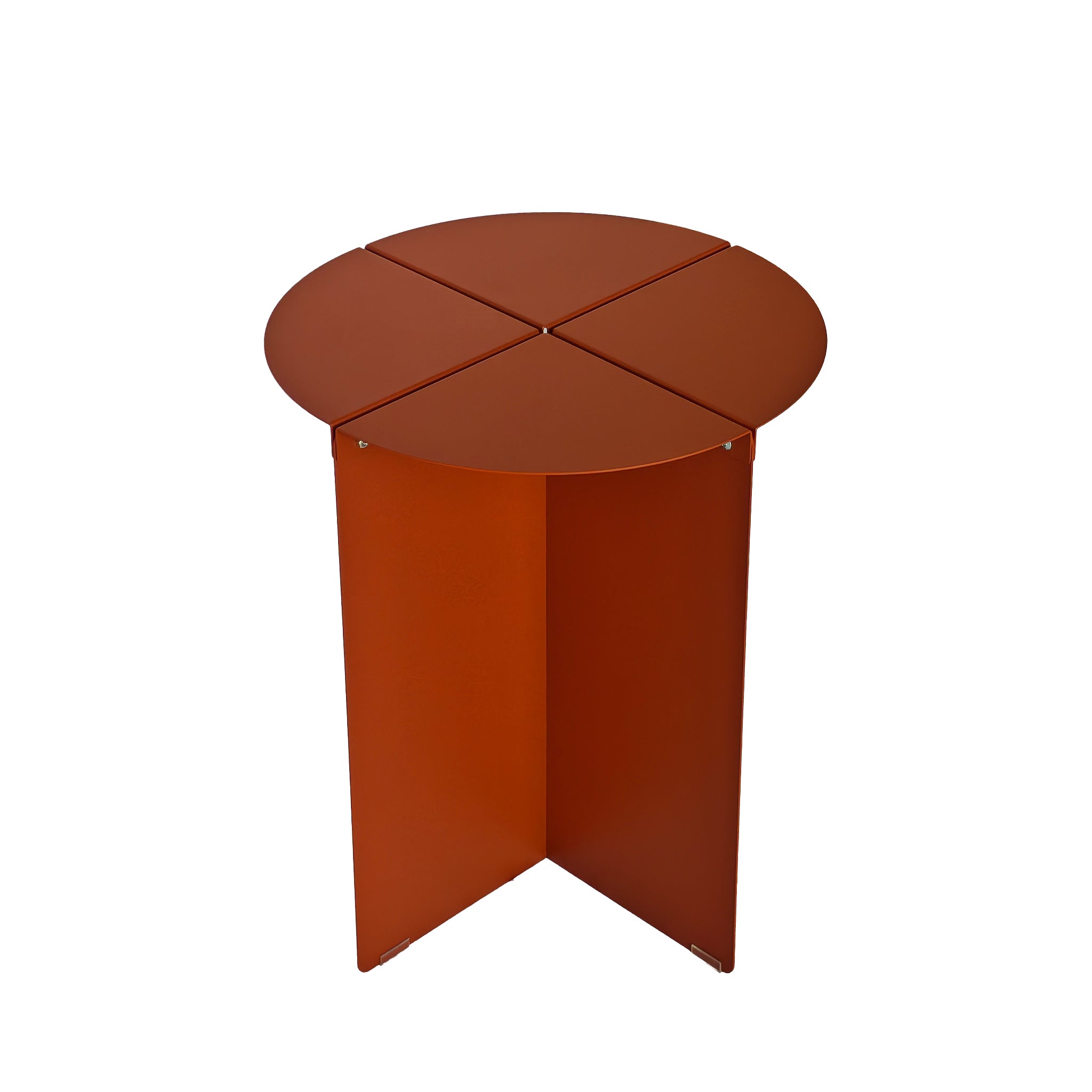 38cm Round Capri Side Table - Terracotta