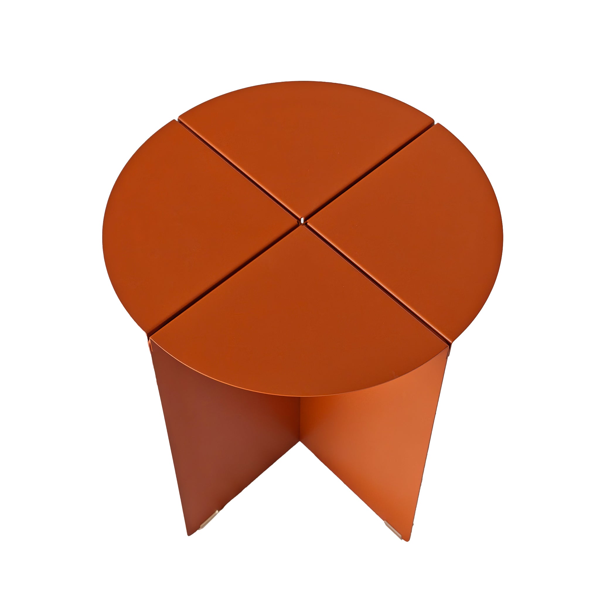 38cm Round Capri Side Table - Terracotta