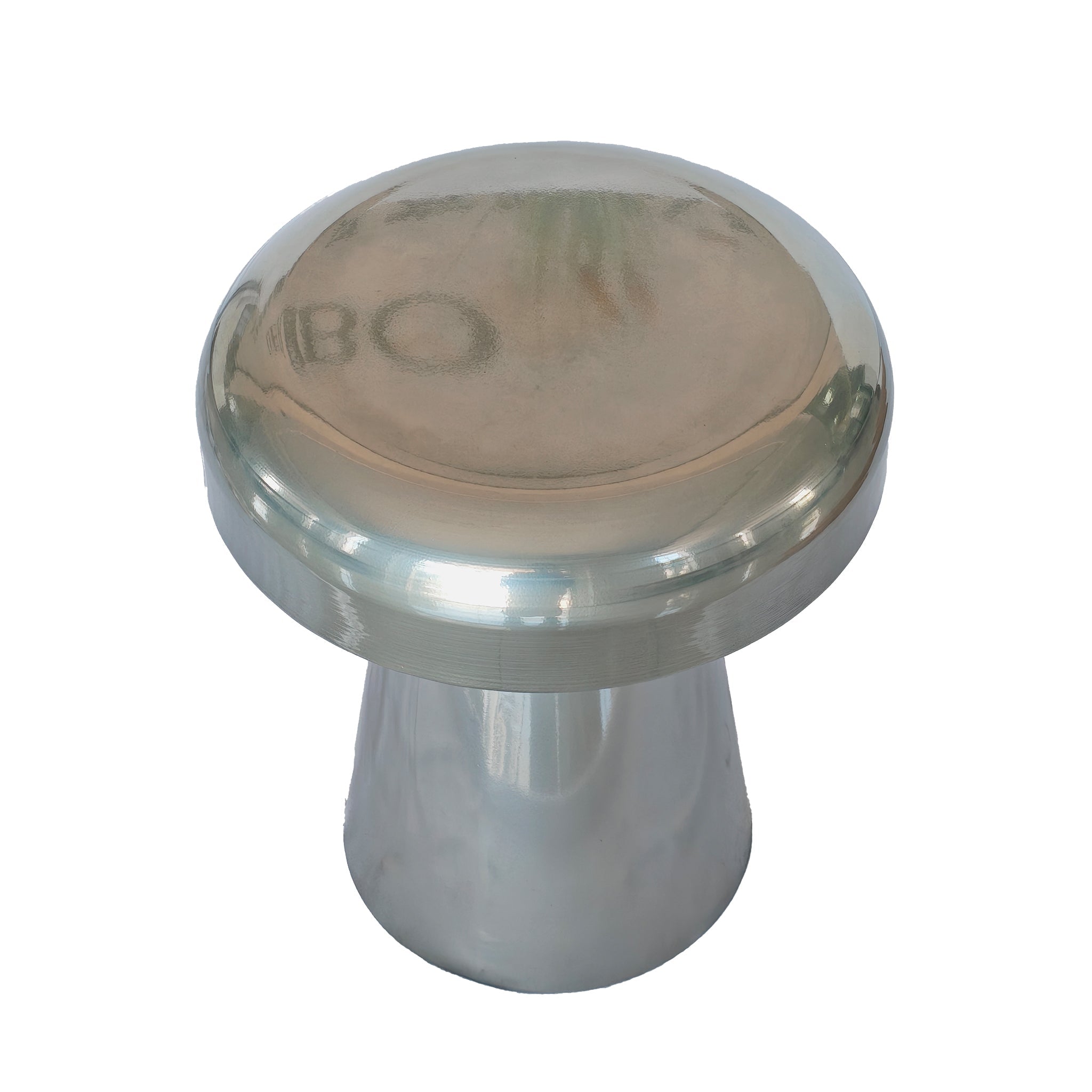40cm Round Capri Side Table - Powder Silver