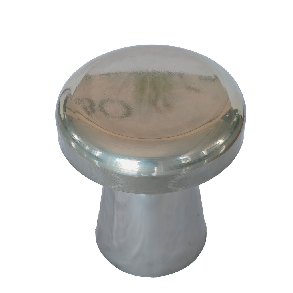 40cm Round Capri Side Table - Powder Silver
