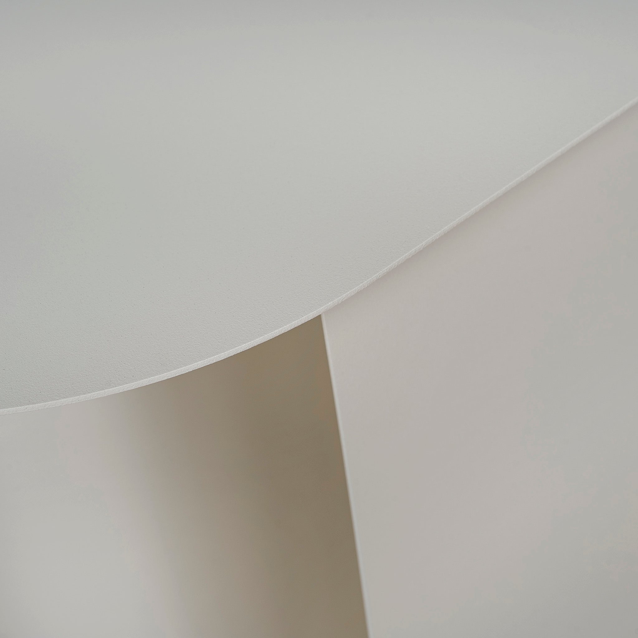 50cm Capri Side Table - Ivory White