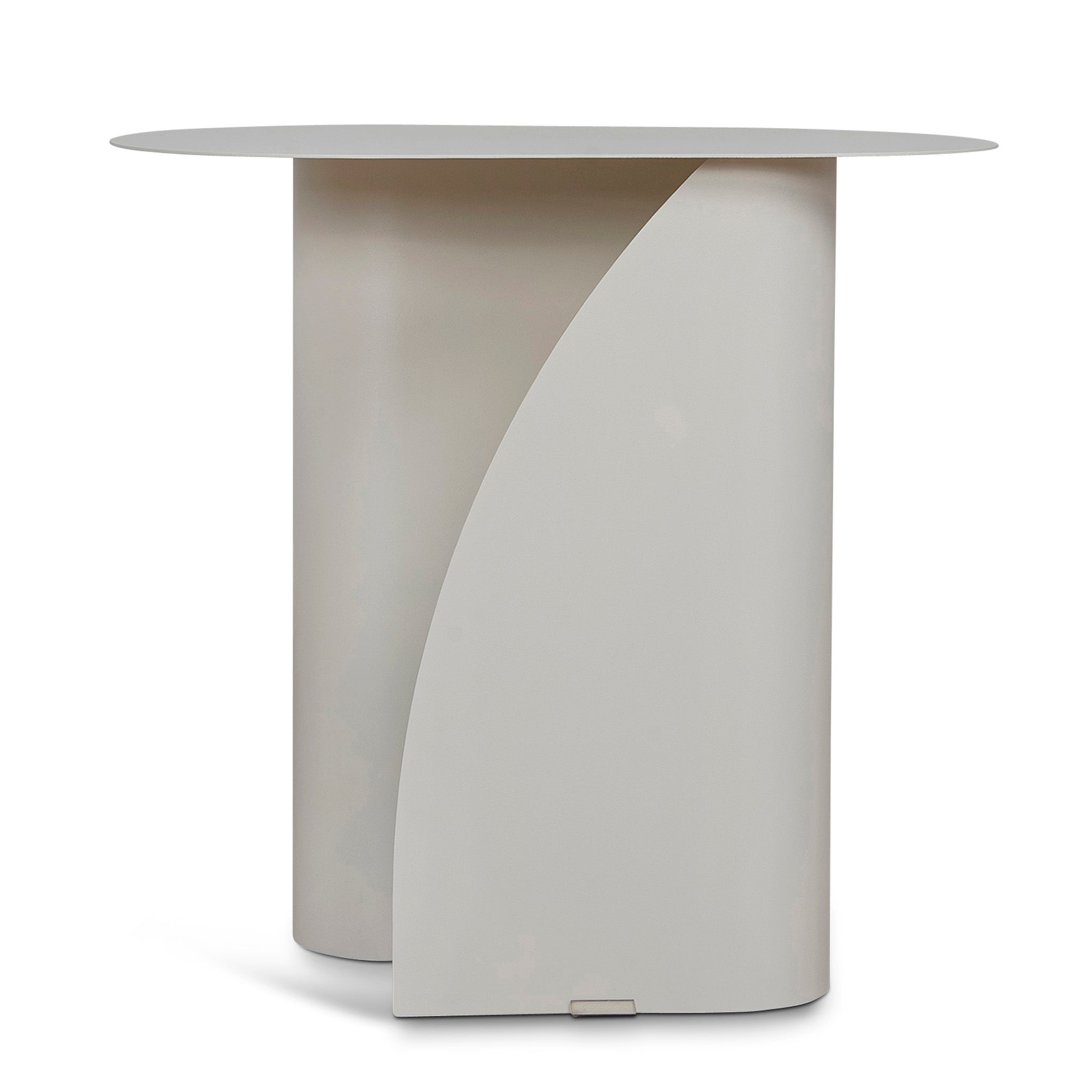 50cm Capri Side Table - Ivory White