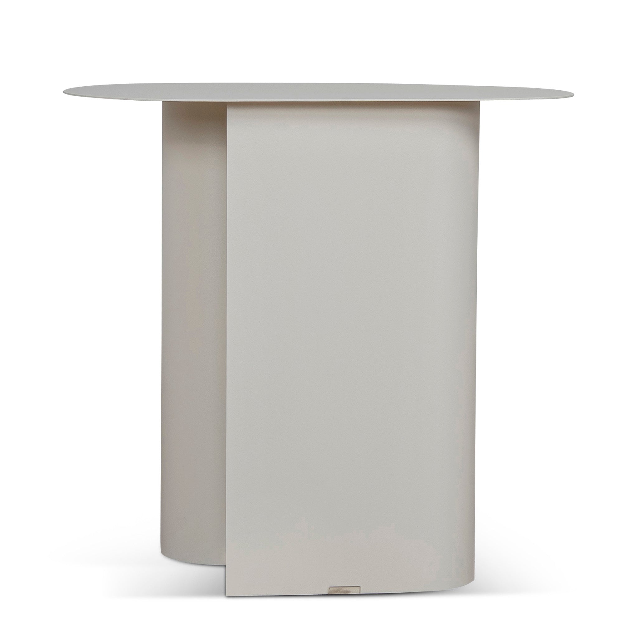 50cm Capri Side Table - Ivory White