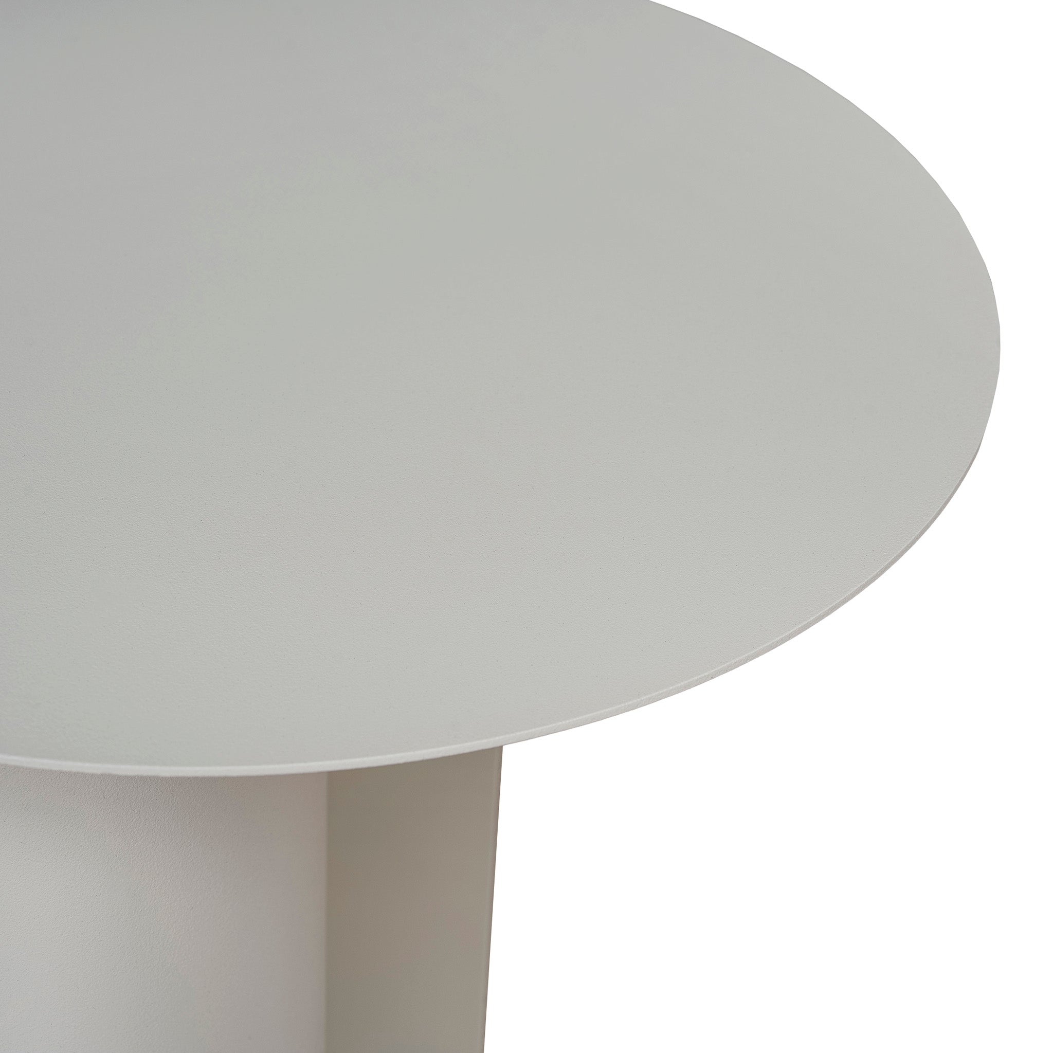 50cm Capri Side Table - Ivory White