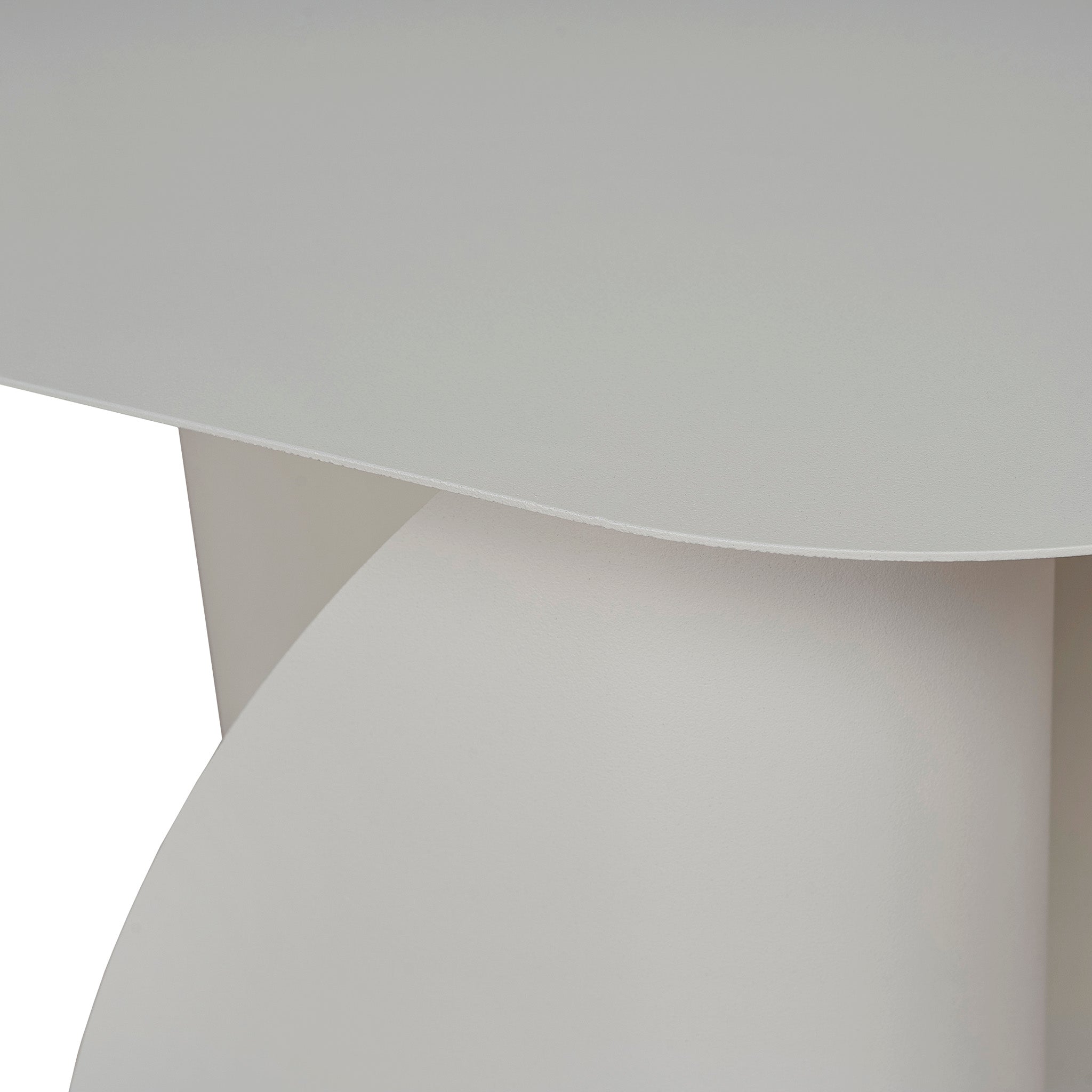 50cm Capri Side Table - Ivory White