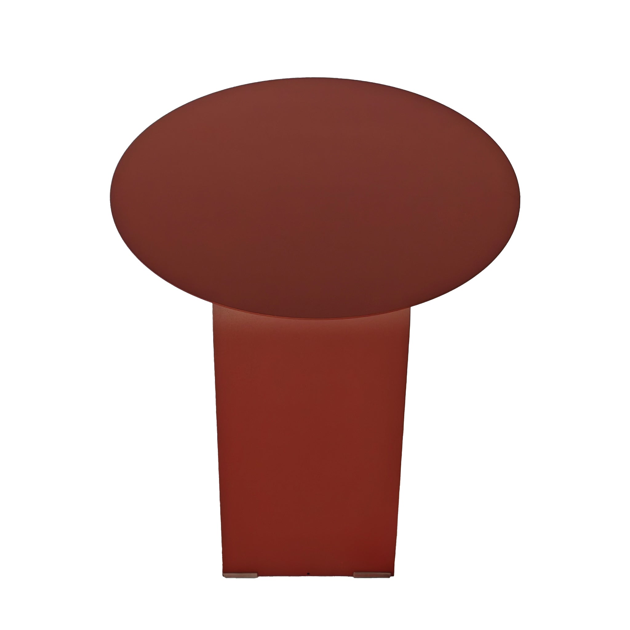 38cm Round Capri Side Table - Burgandy Red
