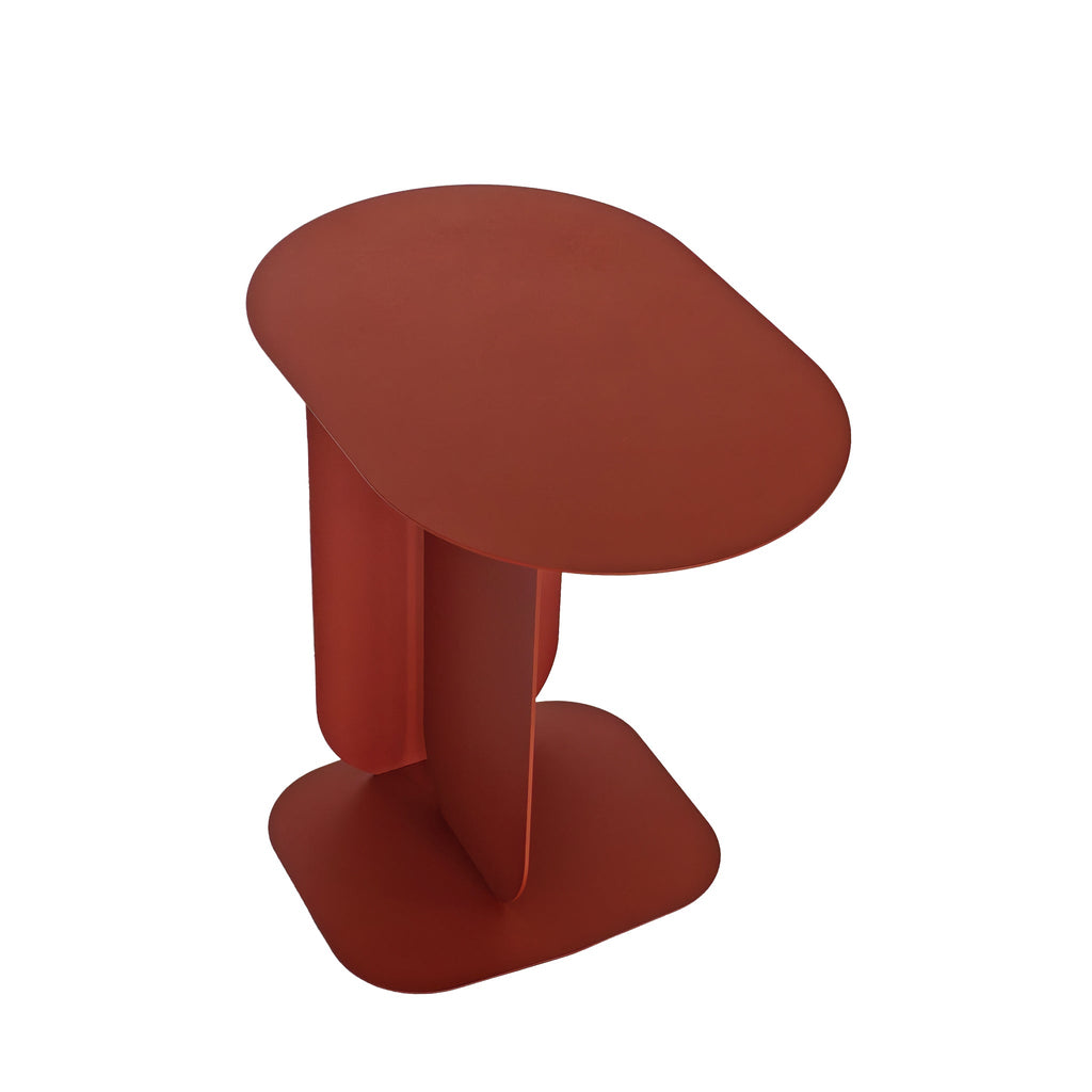45cm Capri Side Table - Burgundy Red