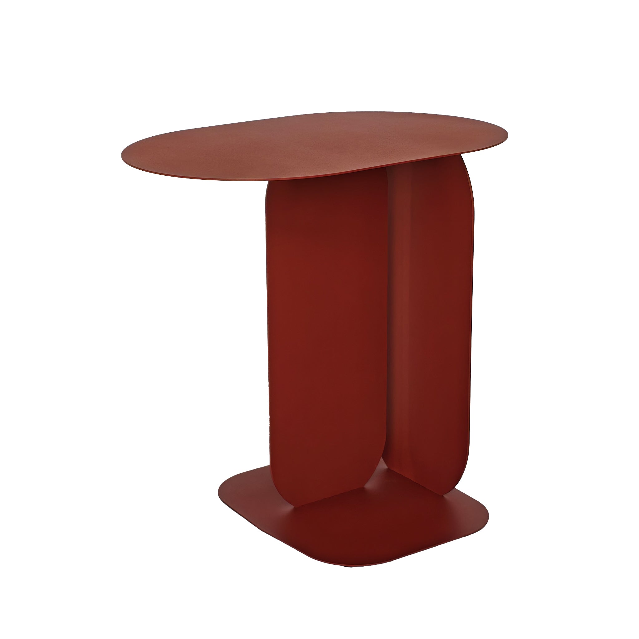 45cm Capri Side Table - Burgundy Red
