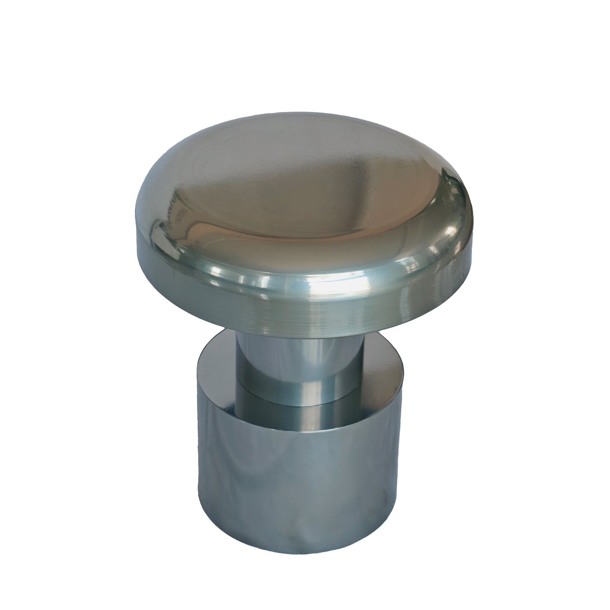 40cm Round Capri Side Table - Powder Silver