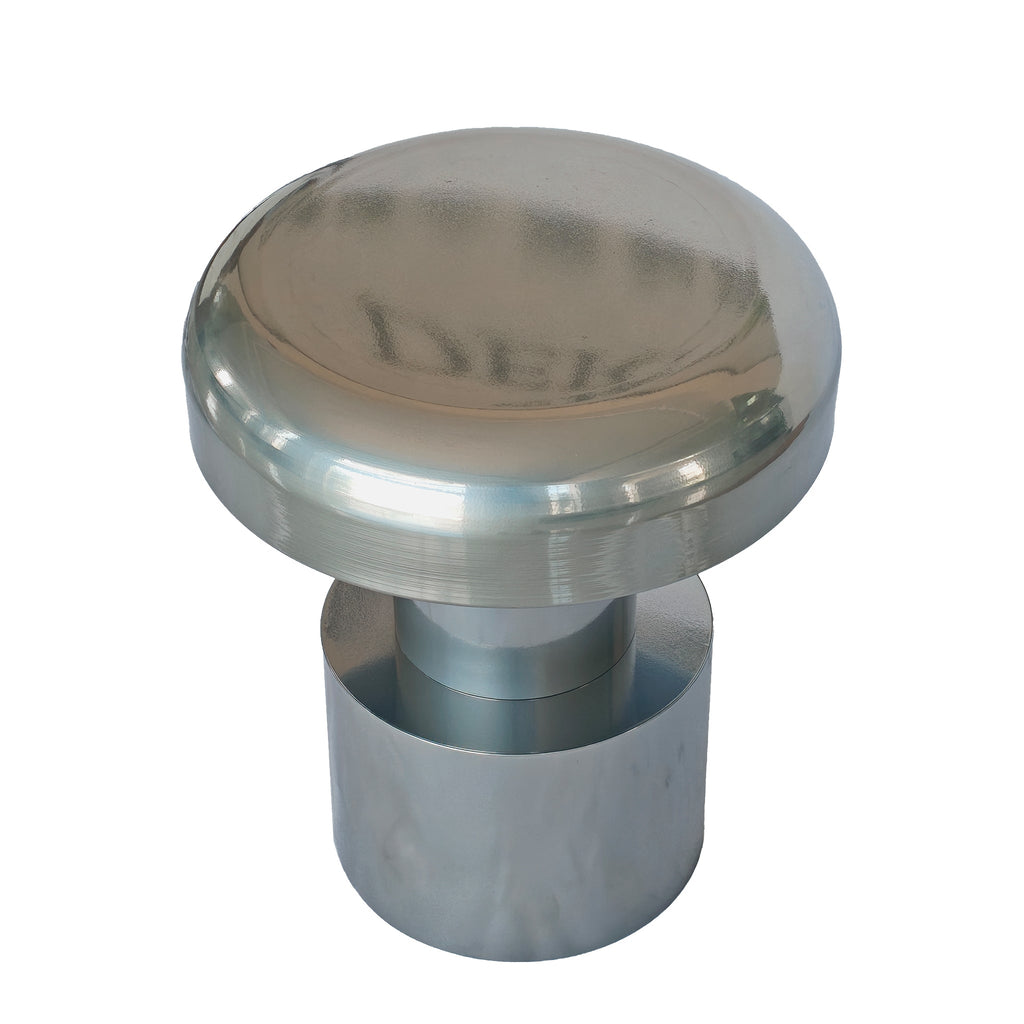 40cm Round Capri Side Table - Powder Silver
