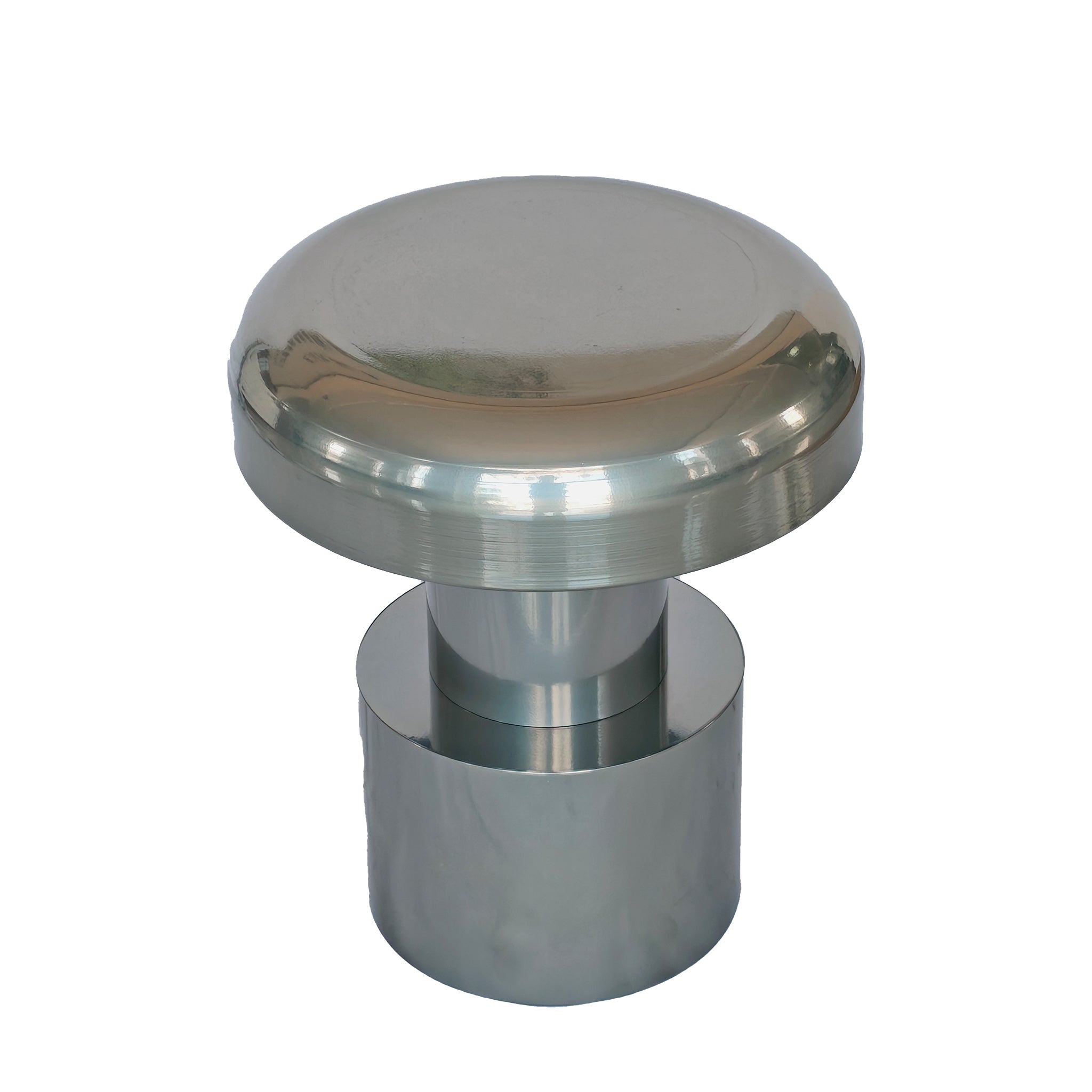 40cm Round Capri Side Table - Powder Silver