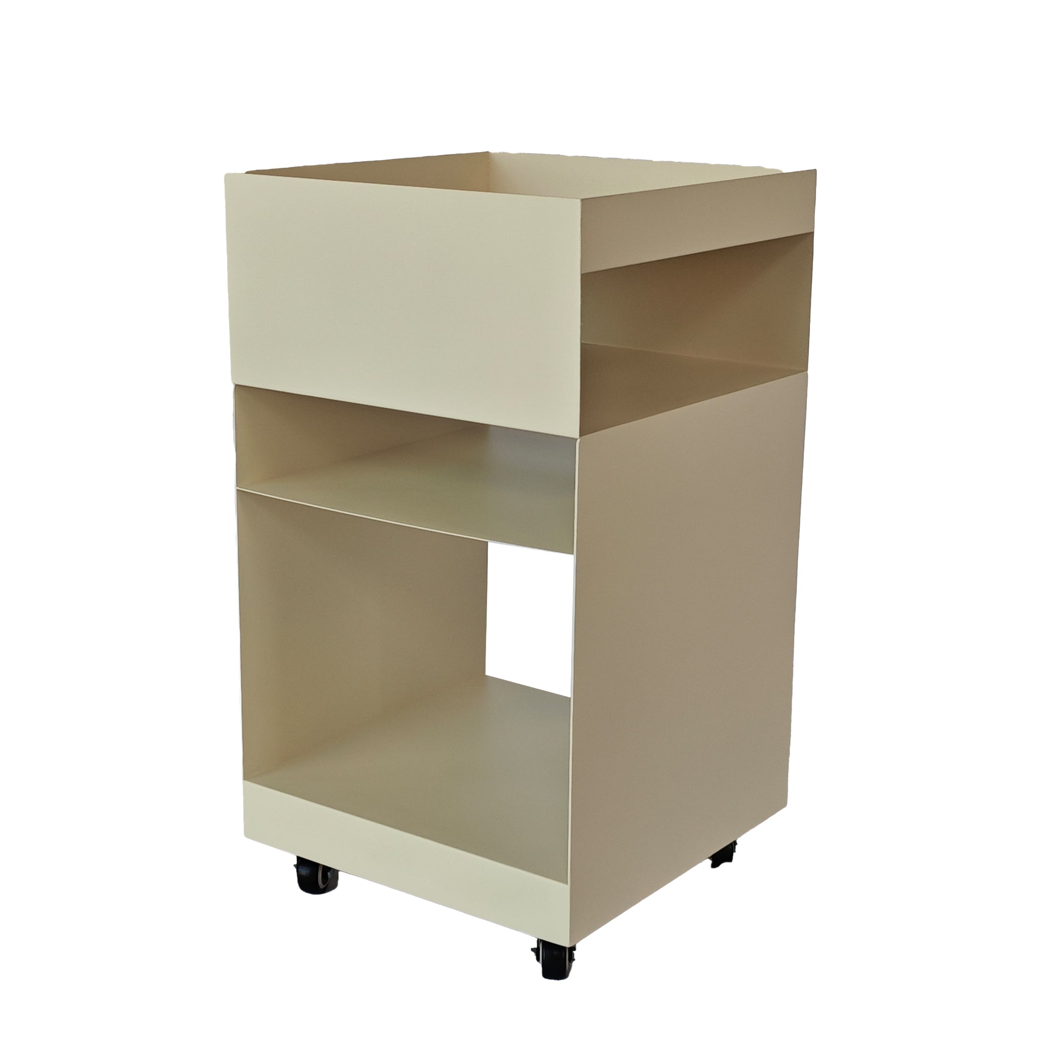 35cm Square Capri Side Table - Ivory White