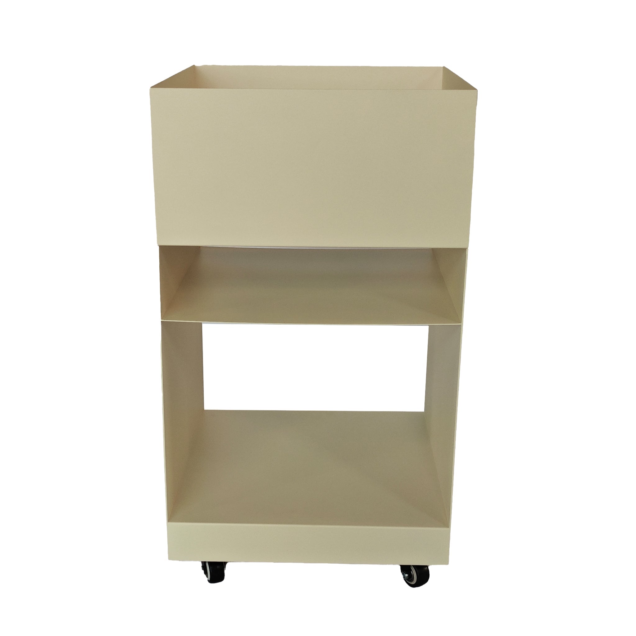 35cm Square Capri Side Table - Ivory White