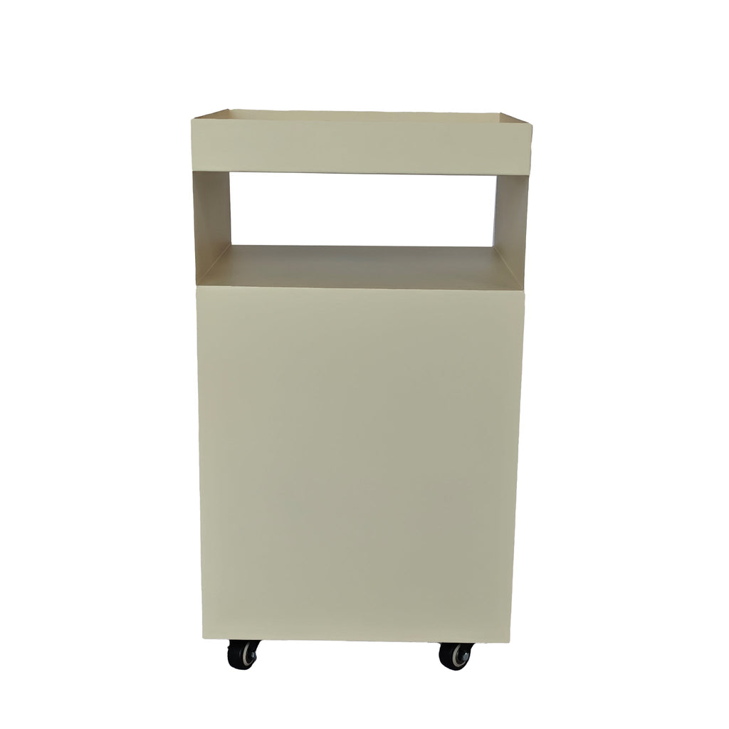 35cm Square Capri Side Table - Ivory White