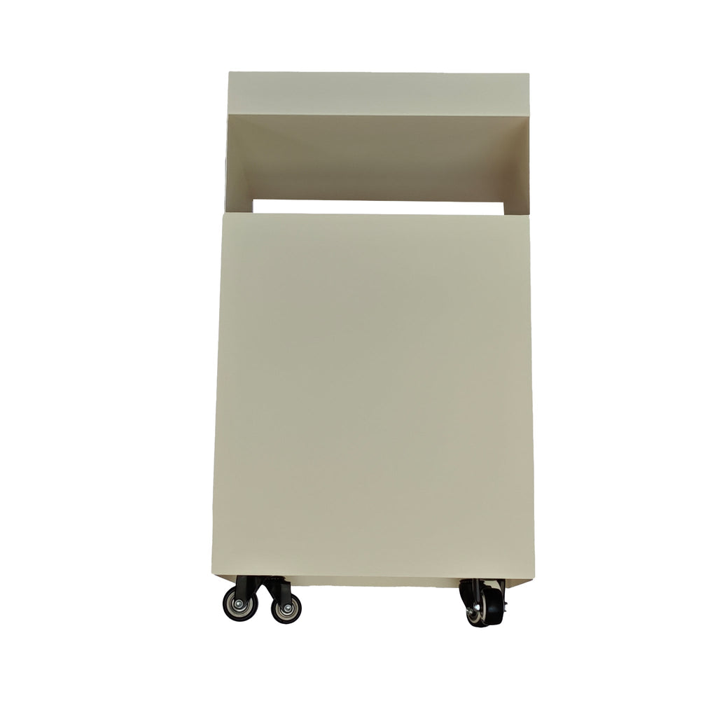 35cm Square Capri Side Table - Ivory White