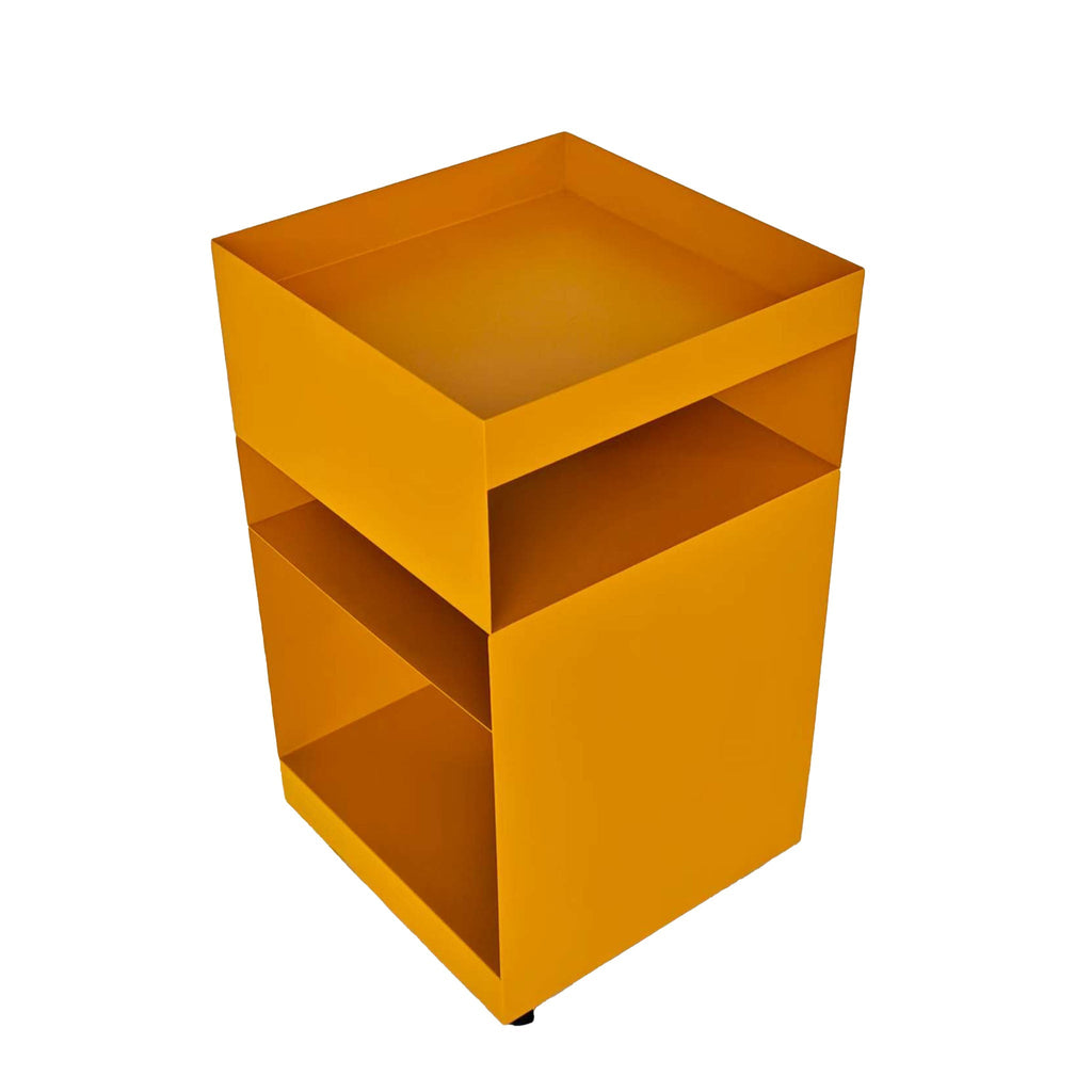 35cm Square Capri Side Table - Sandy Mustard