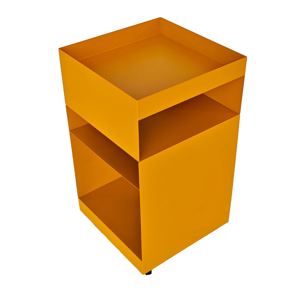 35cm Square Capri Side Table - Sandy Mustard