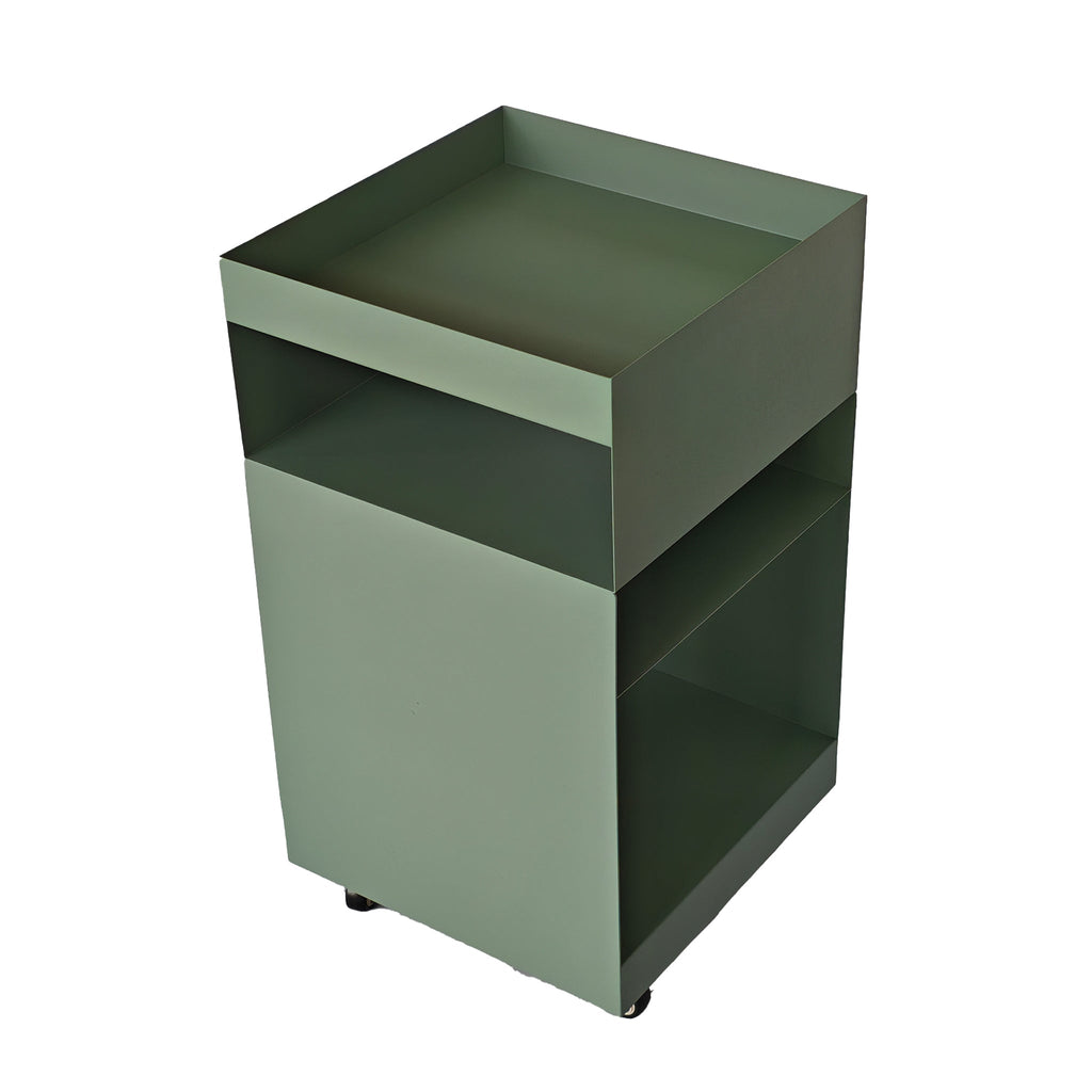 35cm Square Capri Side Table - Sage Green