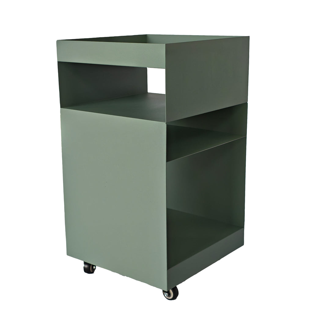 35cm Square Capri Side Table - Sage Green