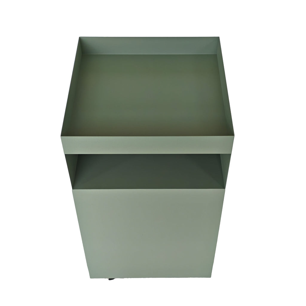 35cm Square Capri Side Table - Sage Green