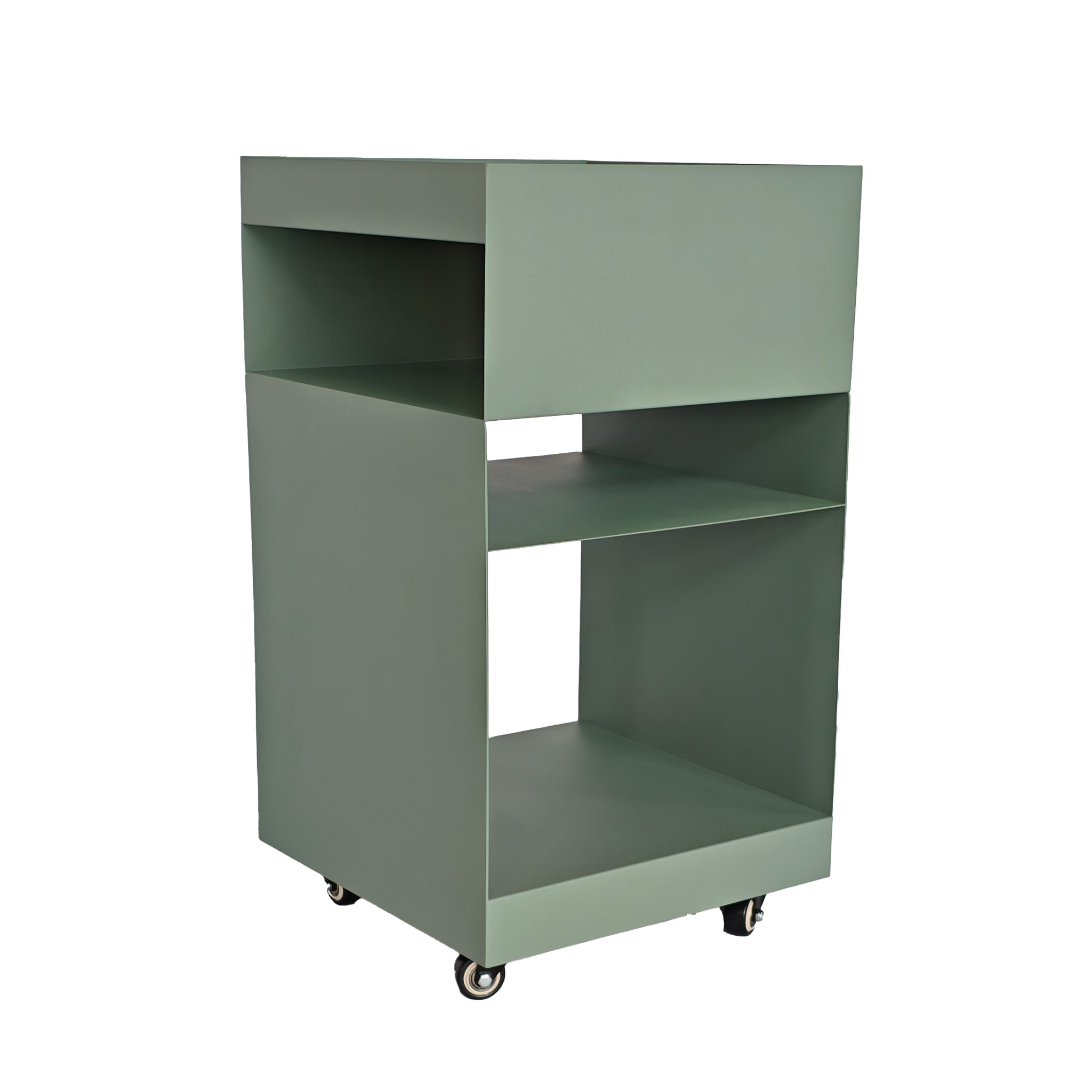 35cm Square Capri Side Table - Sage Green