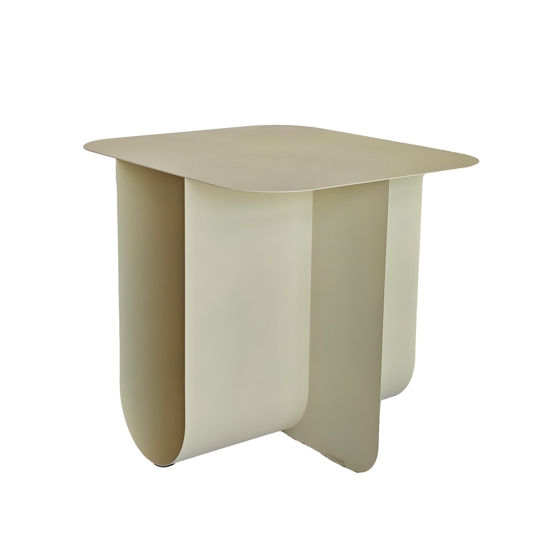45cm Capri Side Table - Ivory White