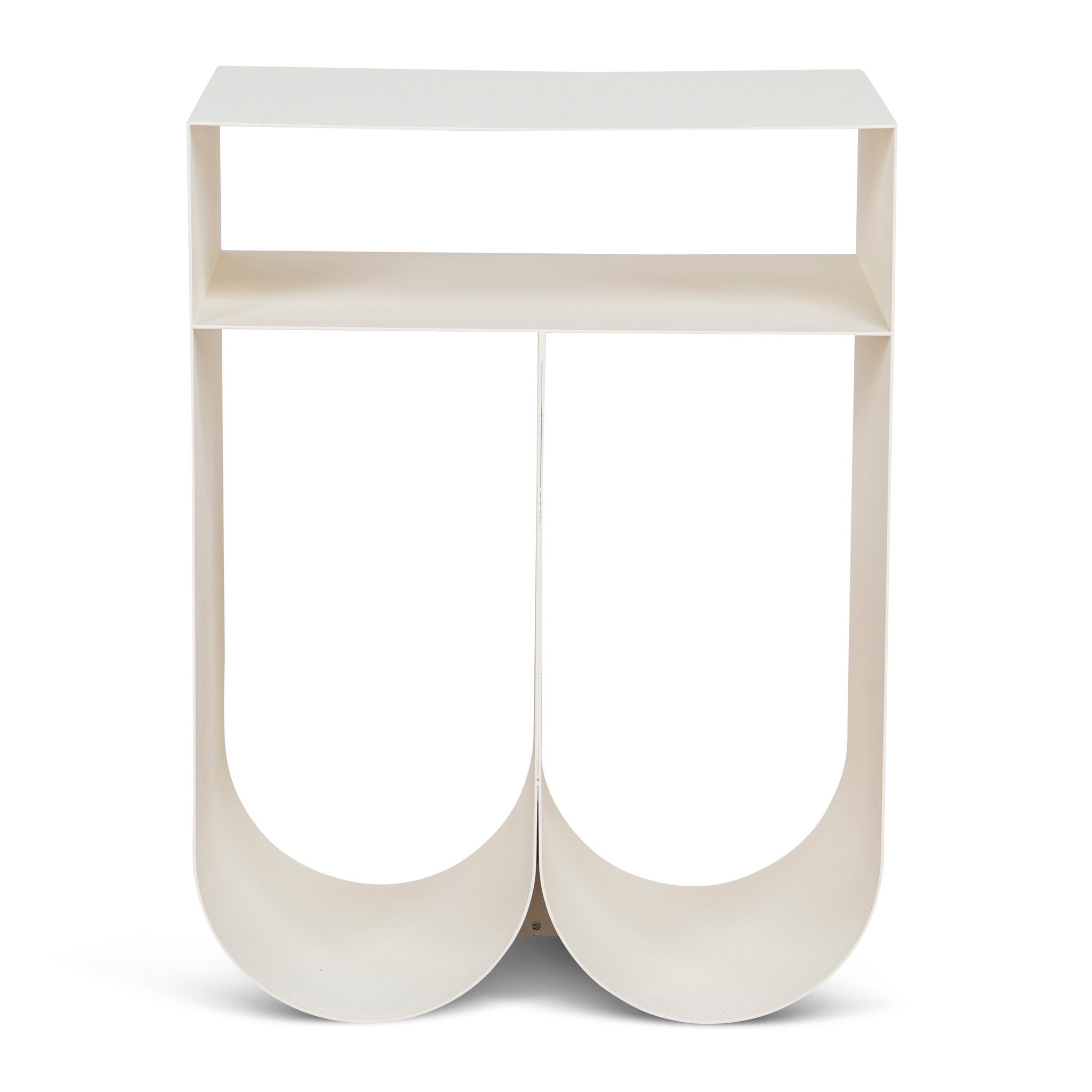 35.5cm Capri Side Table - Ivory White