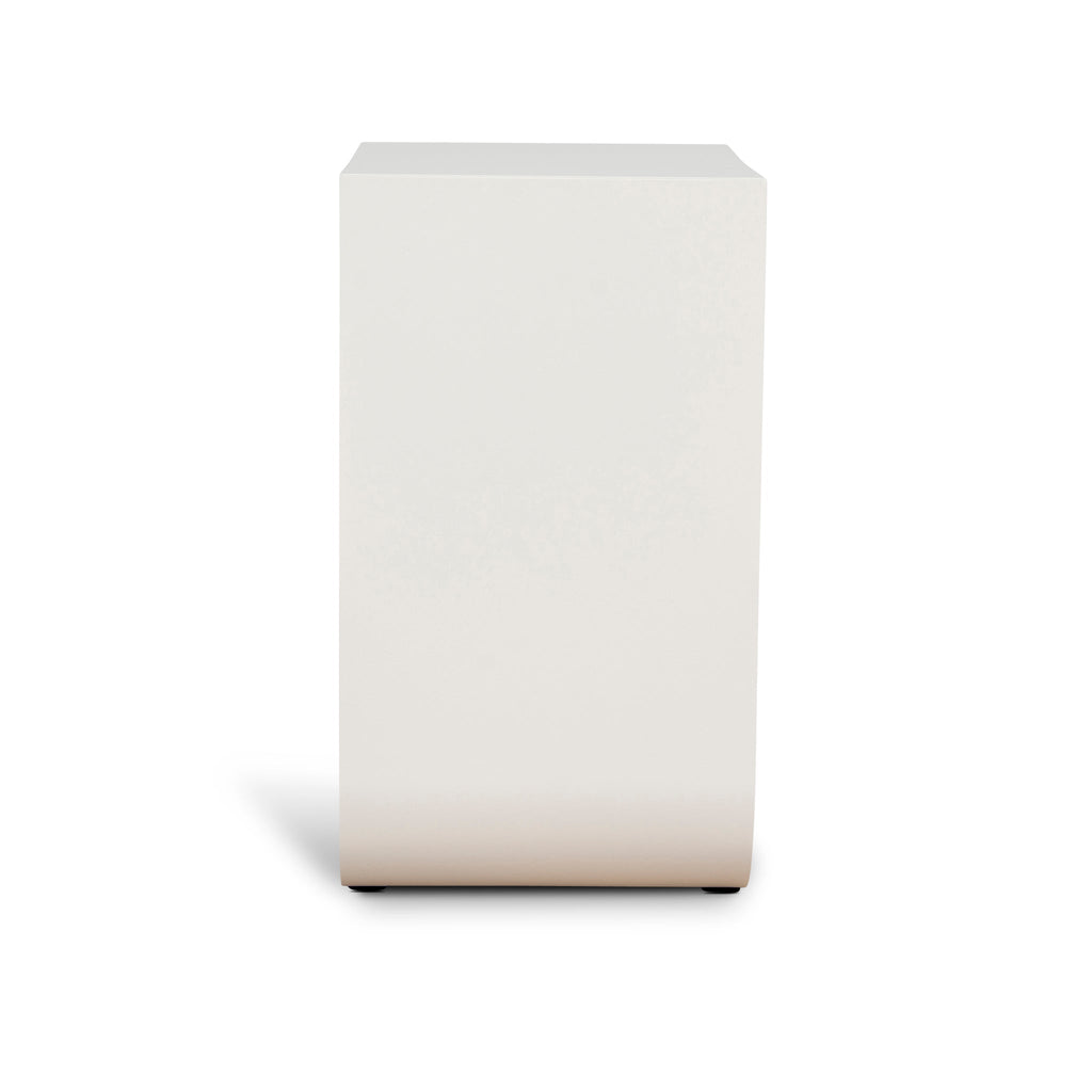 35.5cm Capri Side Table - Ivory White