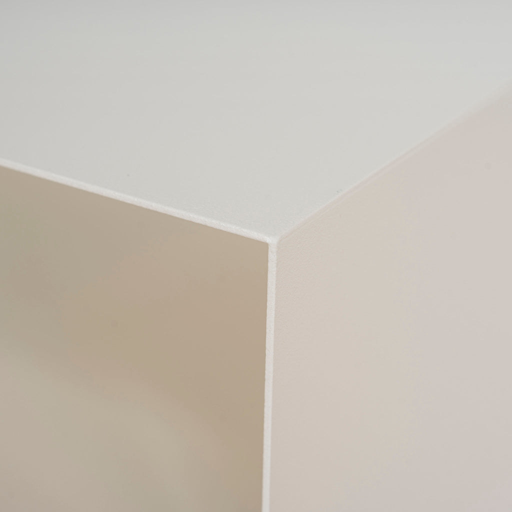 35.5cm Capri Side Table - Ivory White