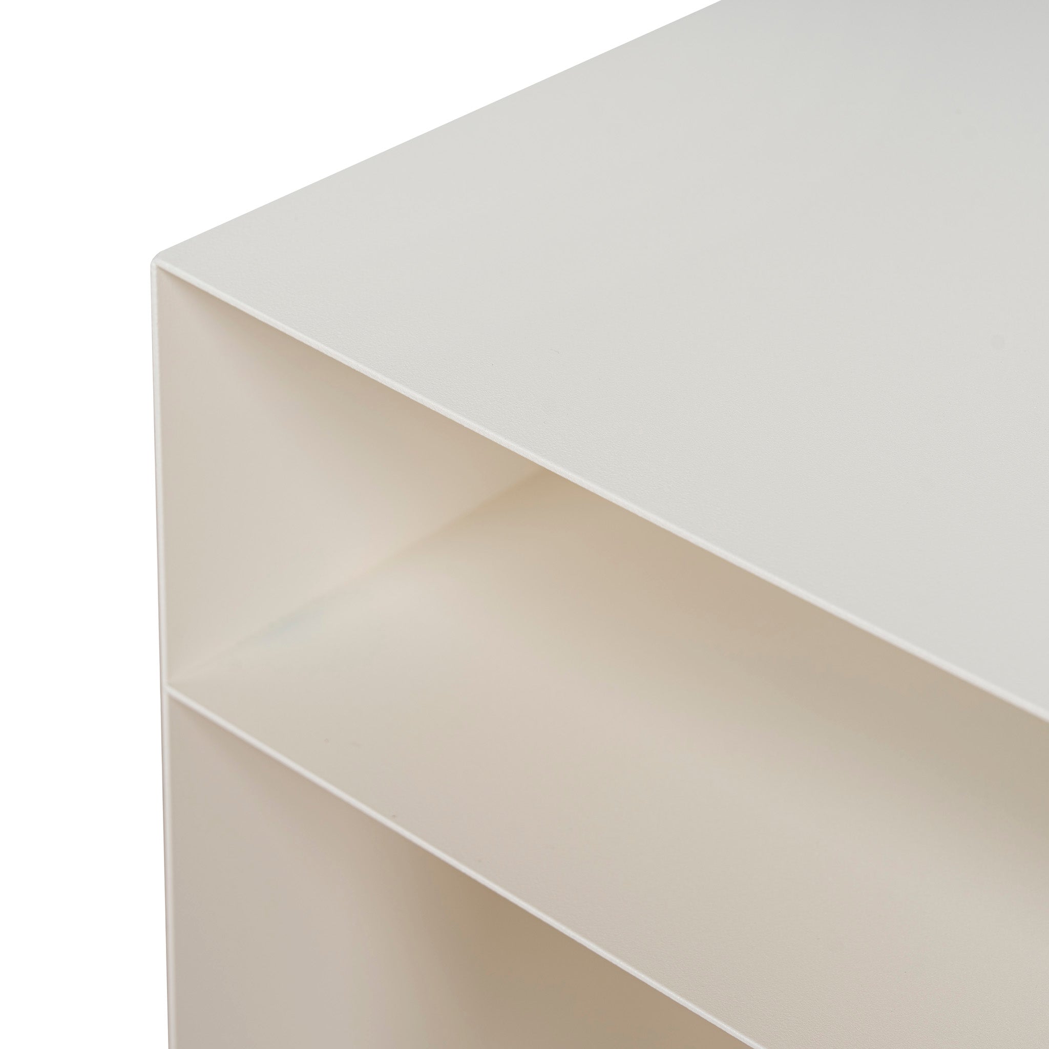 35.5cm Capri Side Table - Ivory White