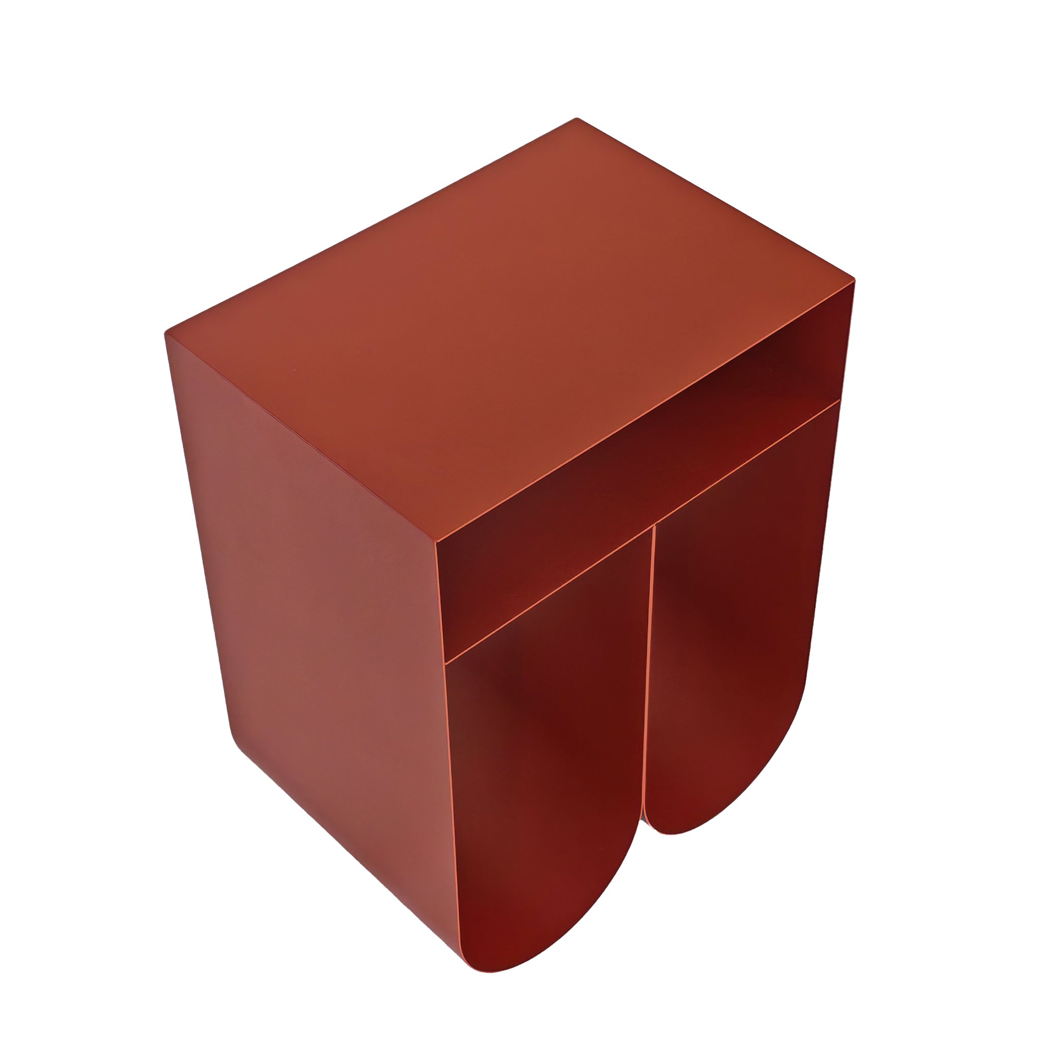 35.5cm Capri Side Table - Burgundy Red