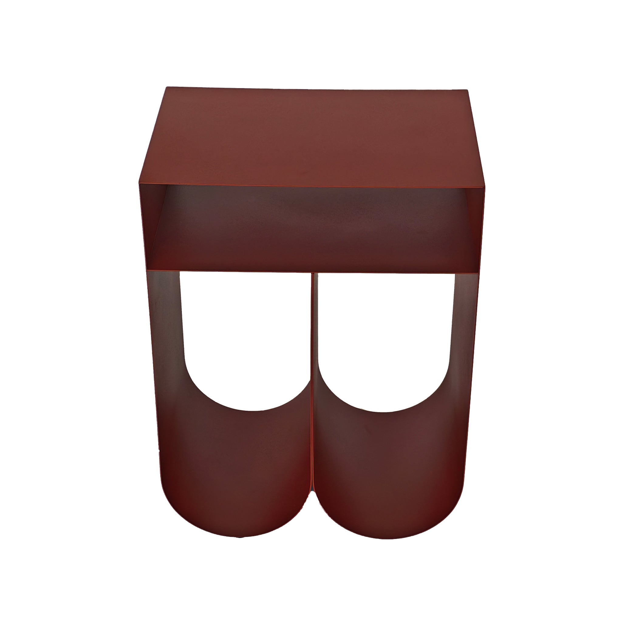 35.5cm Capri Side Table - Burgundy Red