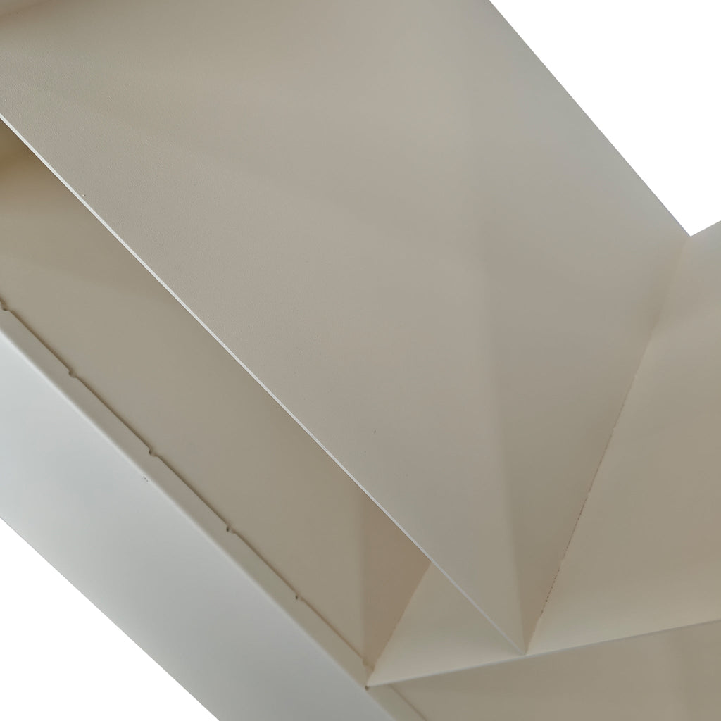 60cm Capri Side Table - Ivory White