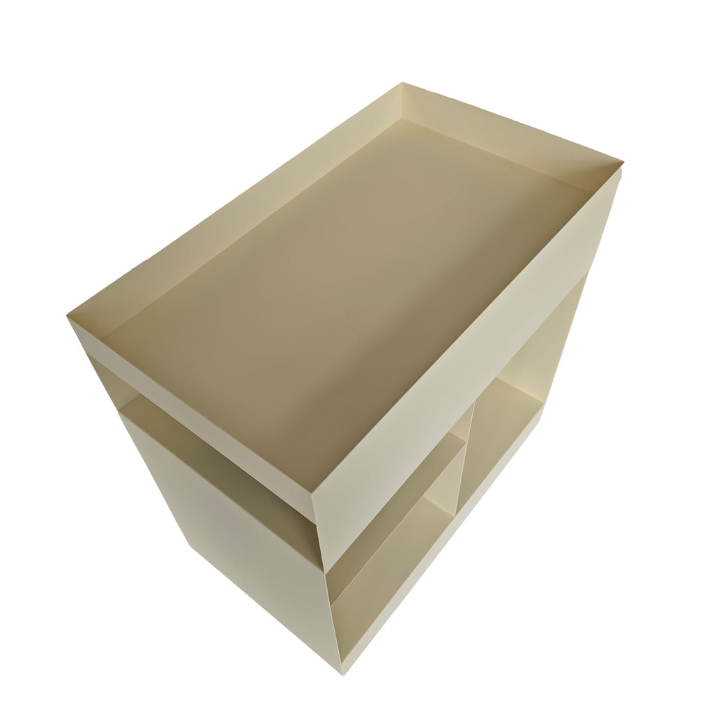 60cm Capri Side Table - Ivory White