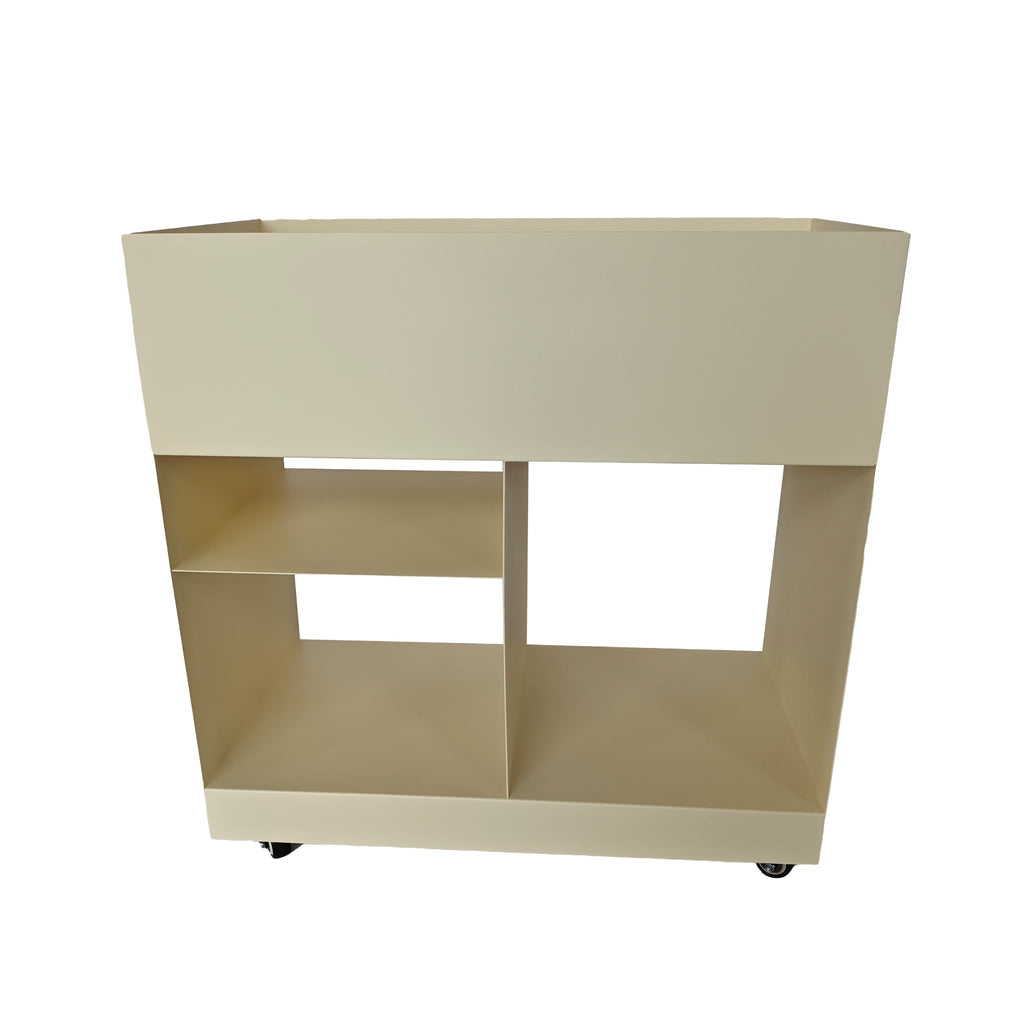 60cm Capri Side Table - Ivory White