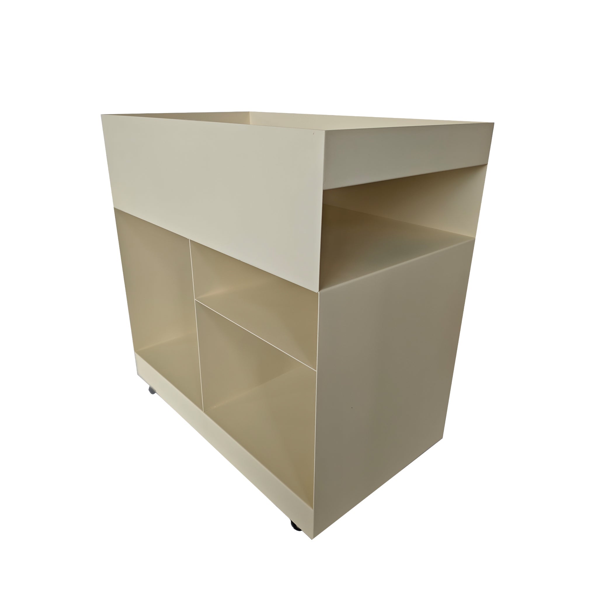 60cm Capri Side Table - Ivory White