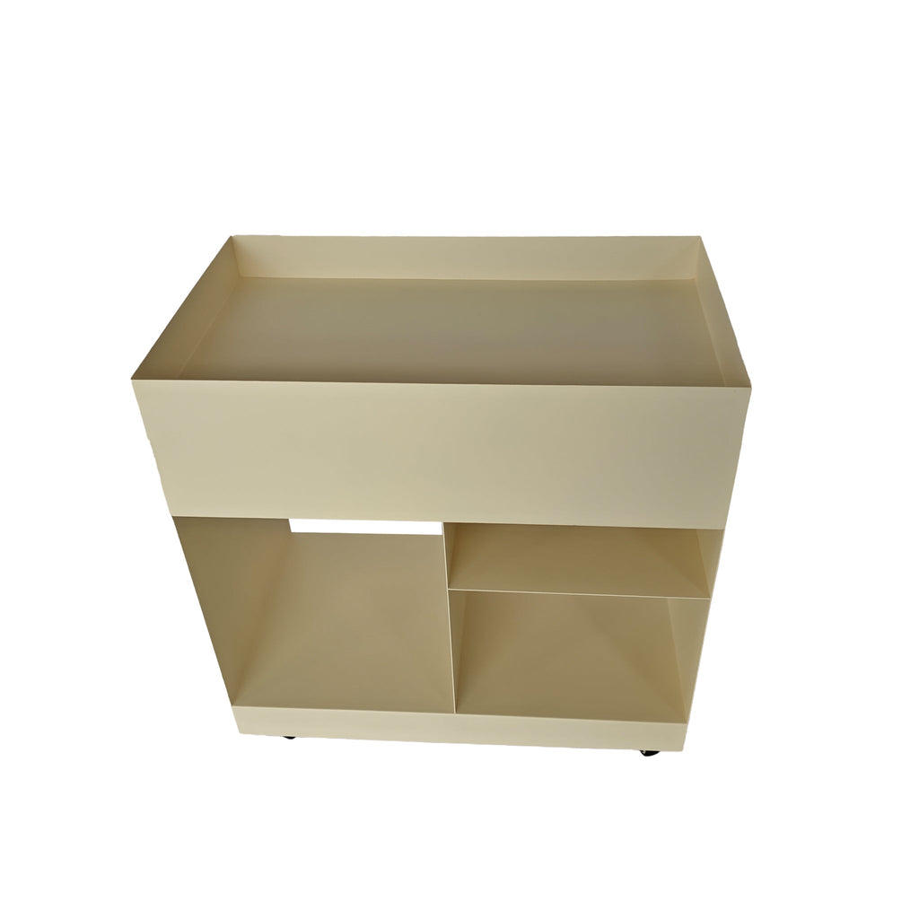 60cm Capri Side Table - Ivory White