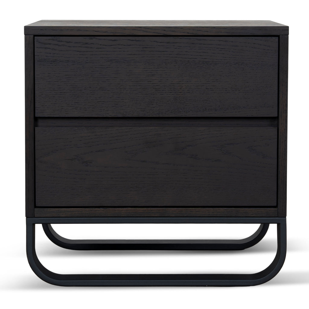 55cm Bedside Table - Dark Walnut