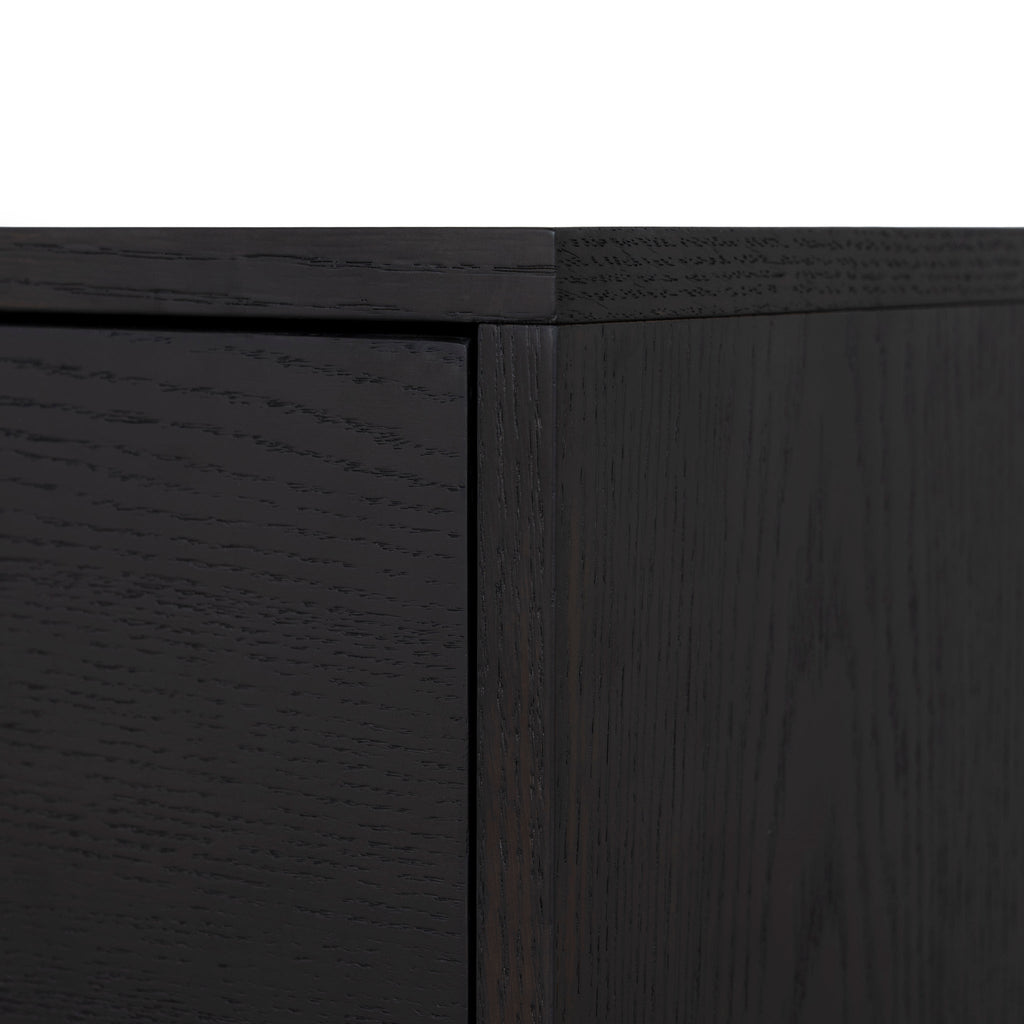 55cm Bedside Table - Dark Walnut