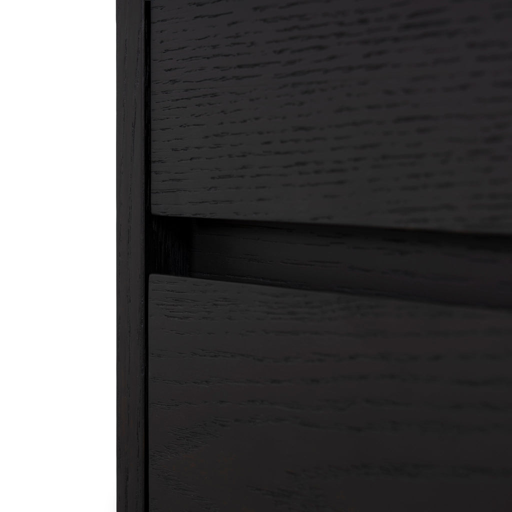 55cm Bedside Table - Dark Walnut